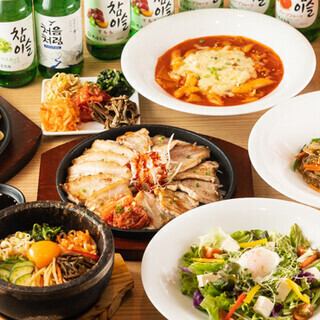 Private reservations OK ◎ 2 hours of all-you-can-drink ◎ Enjoy 7 popular Korean dishes ♪
