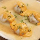 Grilled xiao long bao with gooey cheese wings