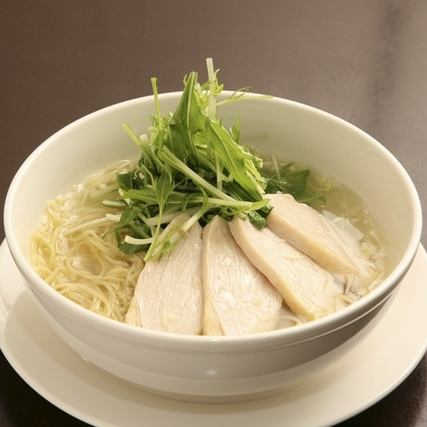 steamed chicken soup soba