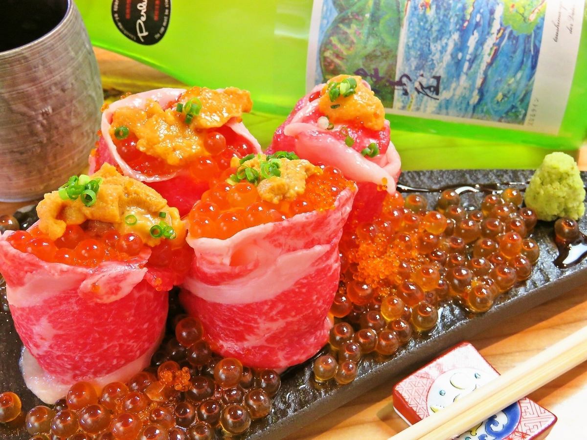 今話題の創作肉居酒屋!!肉刺しや炭火焼を堪能できて4320円～!!