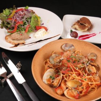 [Luxury lunch set] Stone oven-baked pizza, chef's original pasta, etc. 2035 yen (tax included)