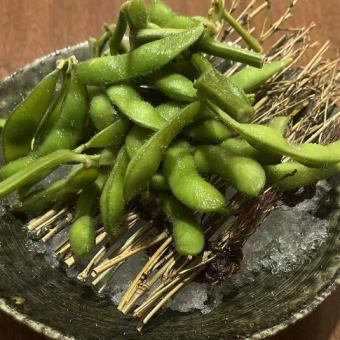 Edamame with branches