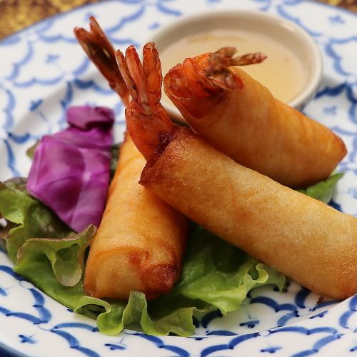 Popiah Kun Tod Whole Fried Shrimp Spring Rolls 3P