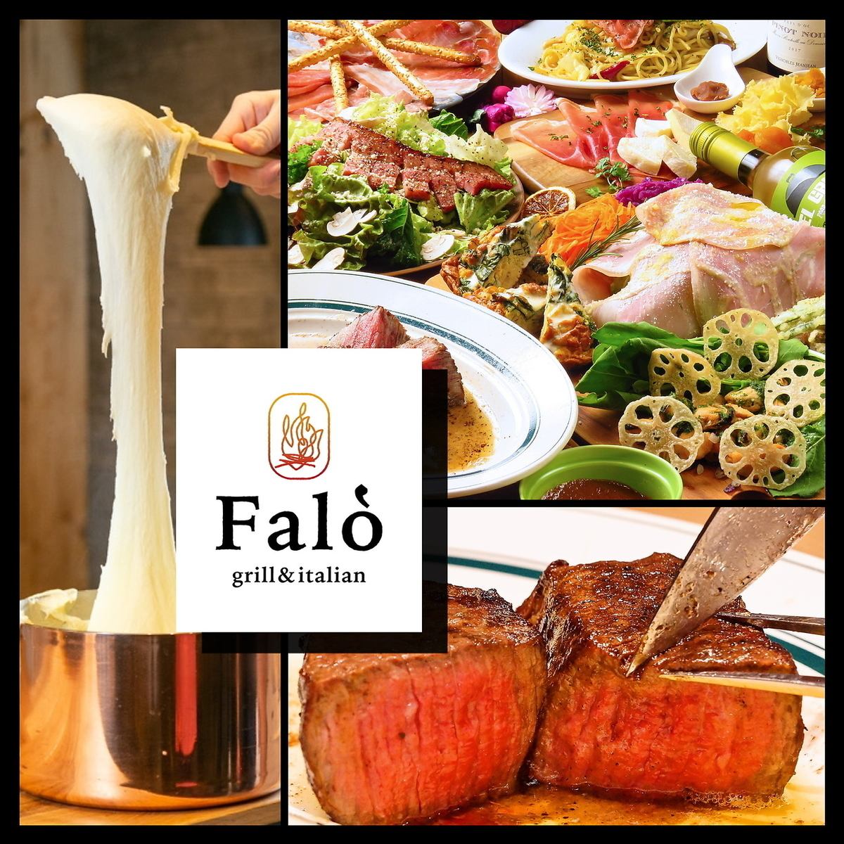 In addition to the famous charcoal-grilled steak, you can also enjoy wild game dishes! Enjoy the carefully selected meat at Falo♪