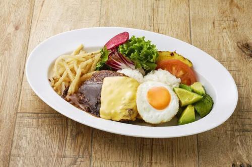 HANAO'sアボカドチーズソースロコモコ