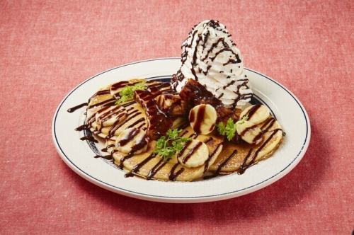 チョコバナナパンケーキ