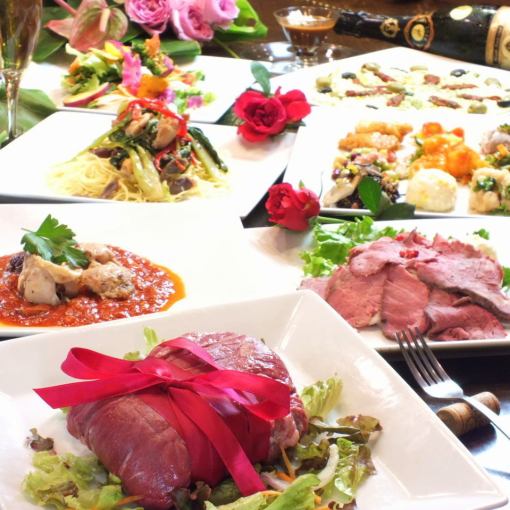 ≪2-80 people◎≫ [2H all-you-can-drink] Assorted appetizers, risotto, meat dishes, etc. [Meat main course] 8 dishes in total
