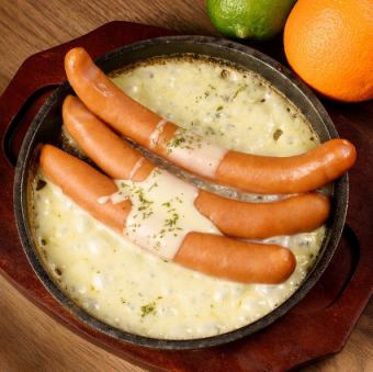 Sausage cheese fondue