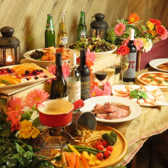 【weddingゴールドコース】飲み放題150分＋全7品⇒5000円