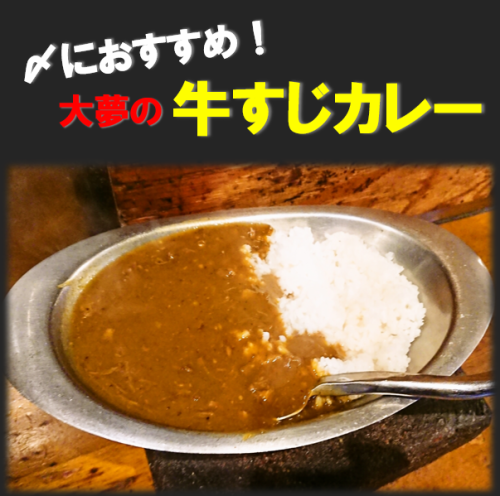 Beef tendon curry for one person / bowl size