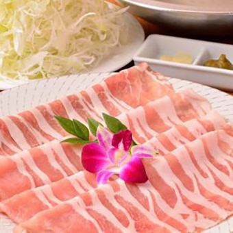 《3H飲み放題付き》濃厚 豚バラ鍋・睡蓮コース全8品《4400円》
