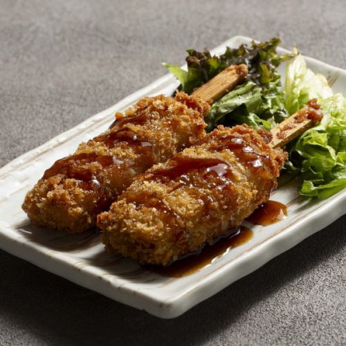 豚肉と玉ねぎの串カツ（2 本）