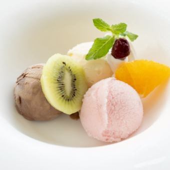 イタリアンジェラート盛合せ