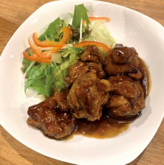 鶏の唐揚げ 黒酢ソース