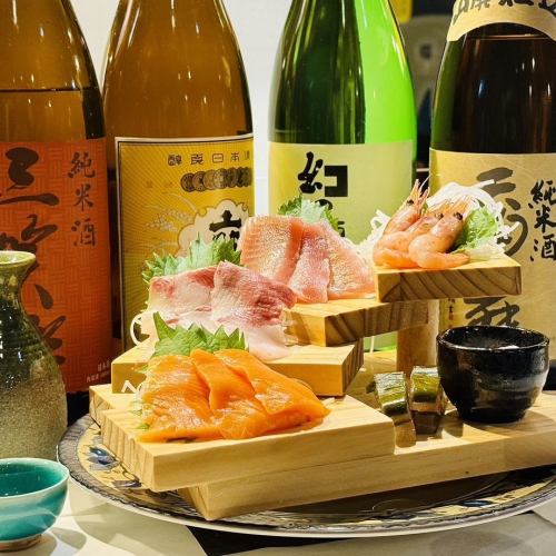 We also offer extremely fresh seafood.Courses start from 3,300 yen, making it a great value!