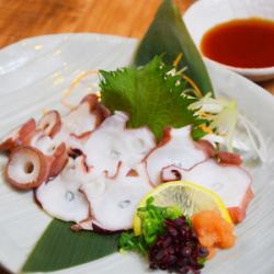 Octopus sashimi