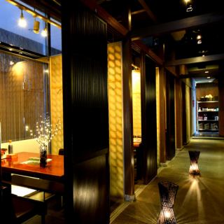 [Hiroshima Private Room Izakaya] BOX type private room seating!! Available for 2 people or more♪