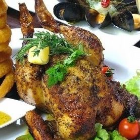 Authentic! [British-style roast chicken course] Includes roast chicken, 8 dishes + 120 minutes [all-you-can-drink] ⇒ 4,500 yen