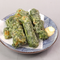 Fried chikuwa with seaweed