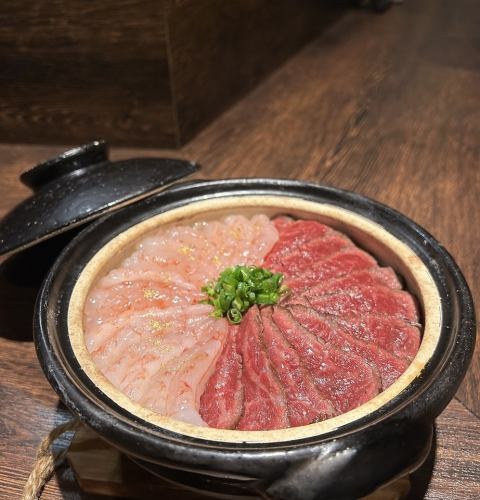 イチボと甘エビの土鍋ご飯