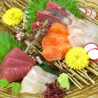 Today's 5-piece sashimi platter