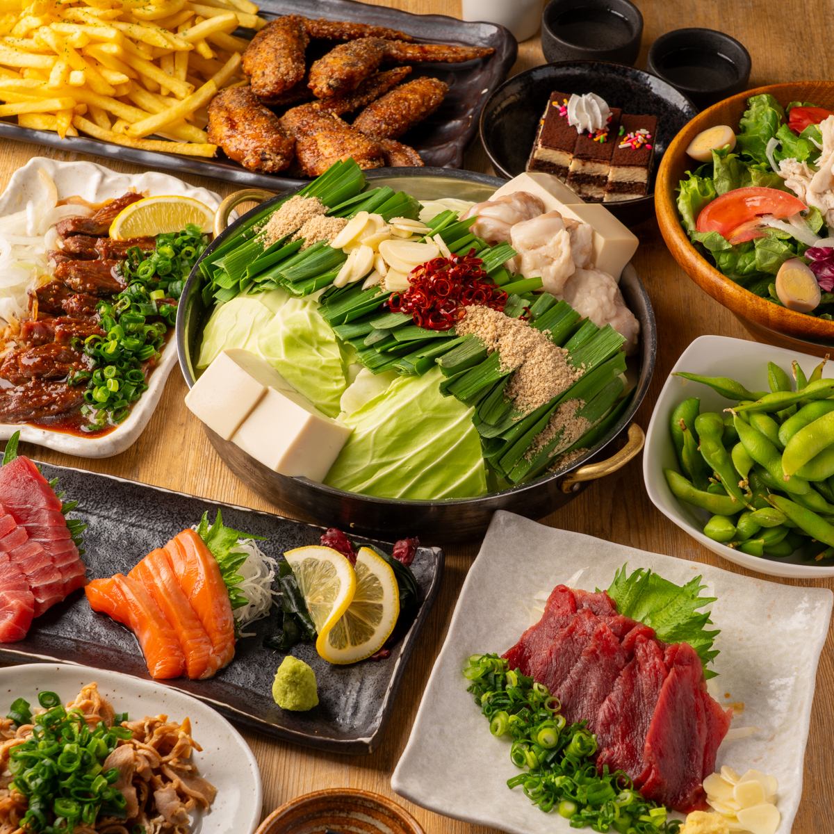 【120分制】　炭火焼き鳥と人気手羽先の食べ飲み放題3,300円税込