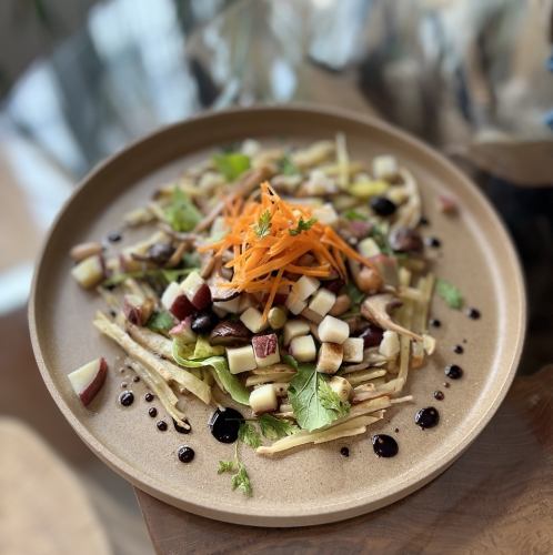 ビーガン　ジャガイモの１０種類野菜のガレット