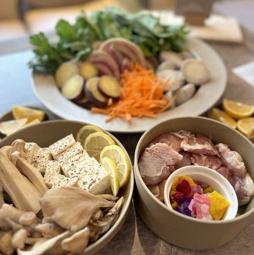 【90分飲み放題付き◎】心も体もあったまる無農薬野菜の美肌鍋セット 7700円 (税込)