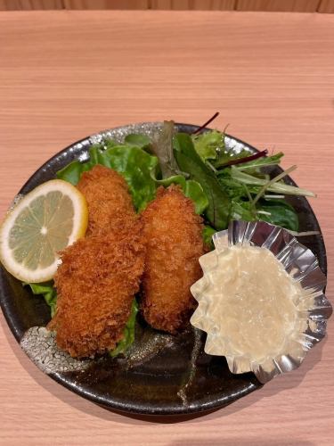 2 隻炸牡蠣