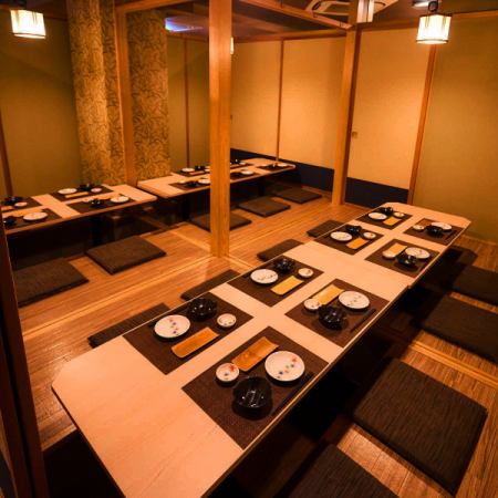 It boasts a calm atmosphere that can be used for important banquets.We will respond according to the number of people you want! Fully private room so you can enjoy a relaxing night! Seats will be prepared for 2 to 100 people.※ Image is an affiliated store