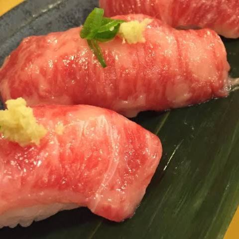 Excellent meat sushi♪