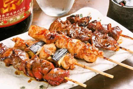 国産鶏を使った焼き鳥は絶品!お酒も豊富にご用意してます☆