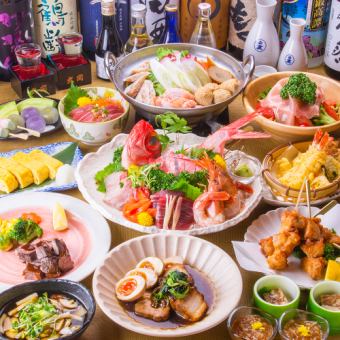 10月13日起：【3小时无限畅饮】7种海鲜锅、牛舌牛排等11道菜“玉子套餐”6500日元