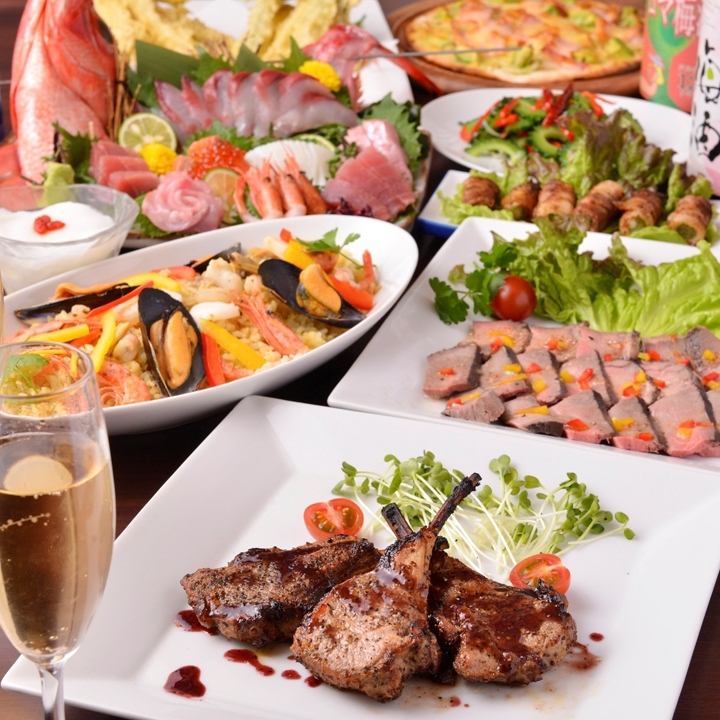 飲放付コース2480円~ ご宴会に◎2~220名までの大型宴会も可!