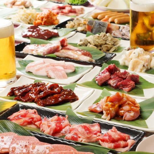 2777日元[鍋美食,烤肉激素2個小時吃400種所有你可以喝♪牛排也是所有你可以吃!