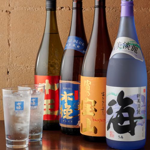 We have a variety of authentic shochu !!