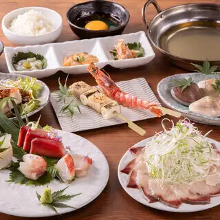 【看板】鰤しゃぶ堪能コース《+1100円(税込)で日本酒飲み放題に変更可》