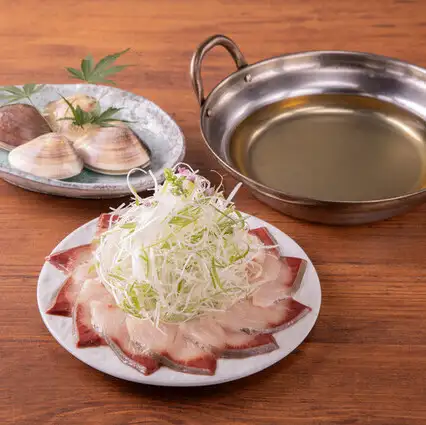 【看板メニュー】豊洲直送の鰤しゃぶ