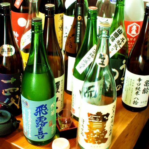 A lot of premium Japanese sake!