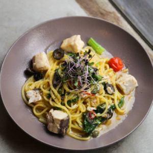 菜花と鰆のペペロンチーノ