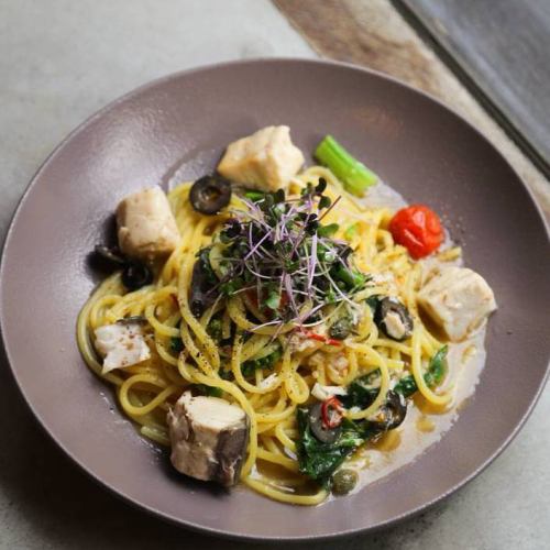 菜花と鰆のペペロンチーノ