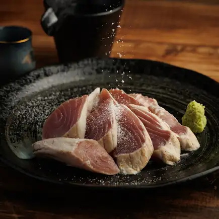 【3h 생맥주 첨부 음료 무제한】참치 뇌천의 볶은 구이와 해물 전단 스시 “후지-후지-코스” 5500엔