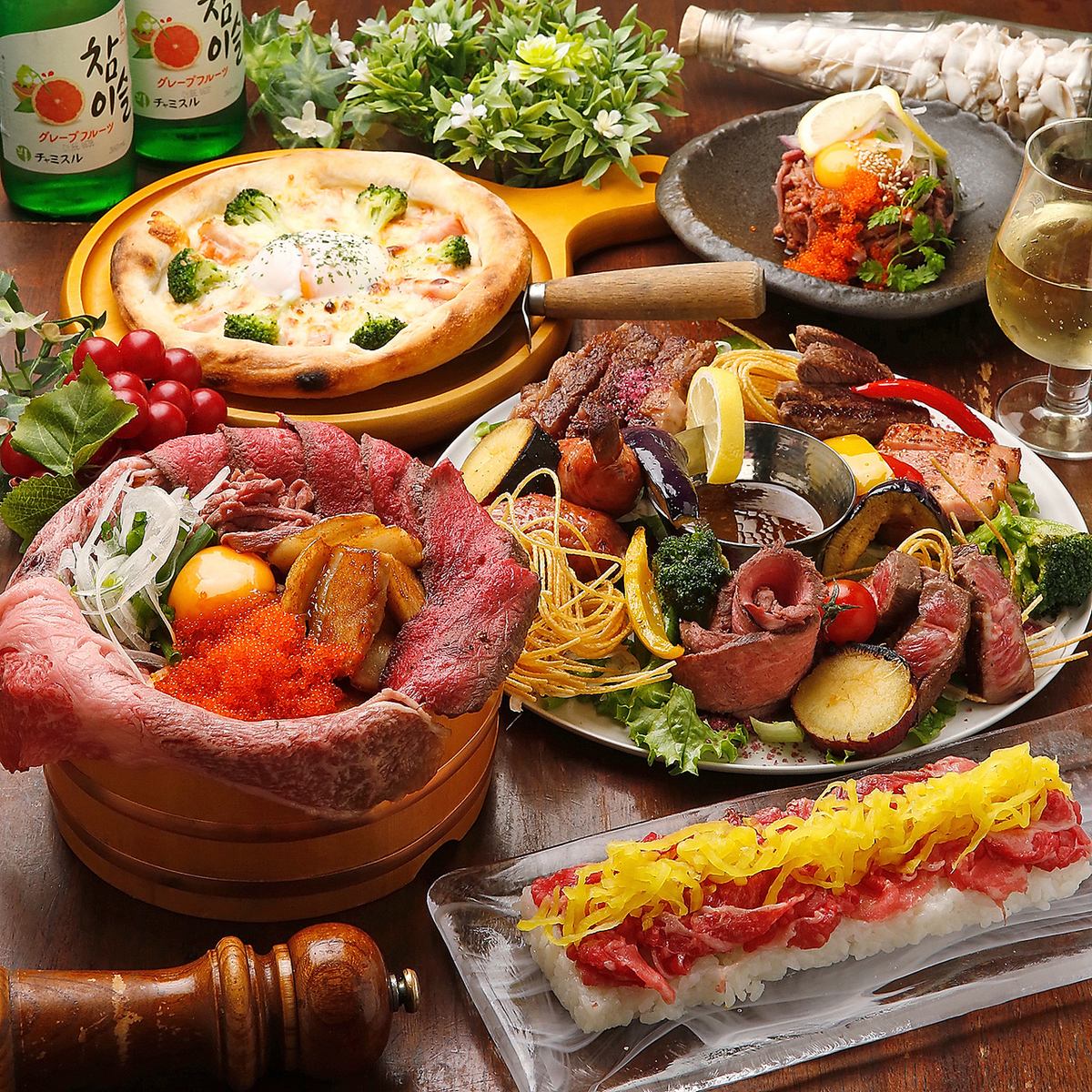[Meat bar x all-you-can-eat] About 100 kinds of all-you-can-eat and drink from 2,500 yen