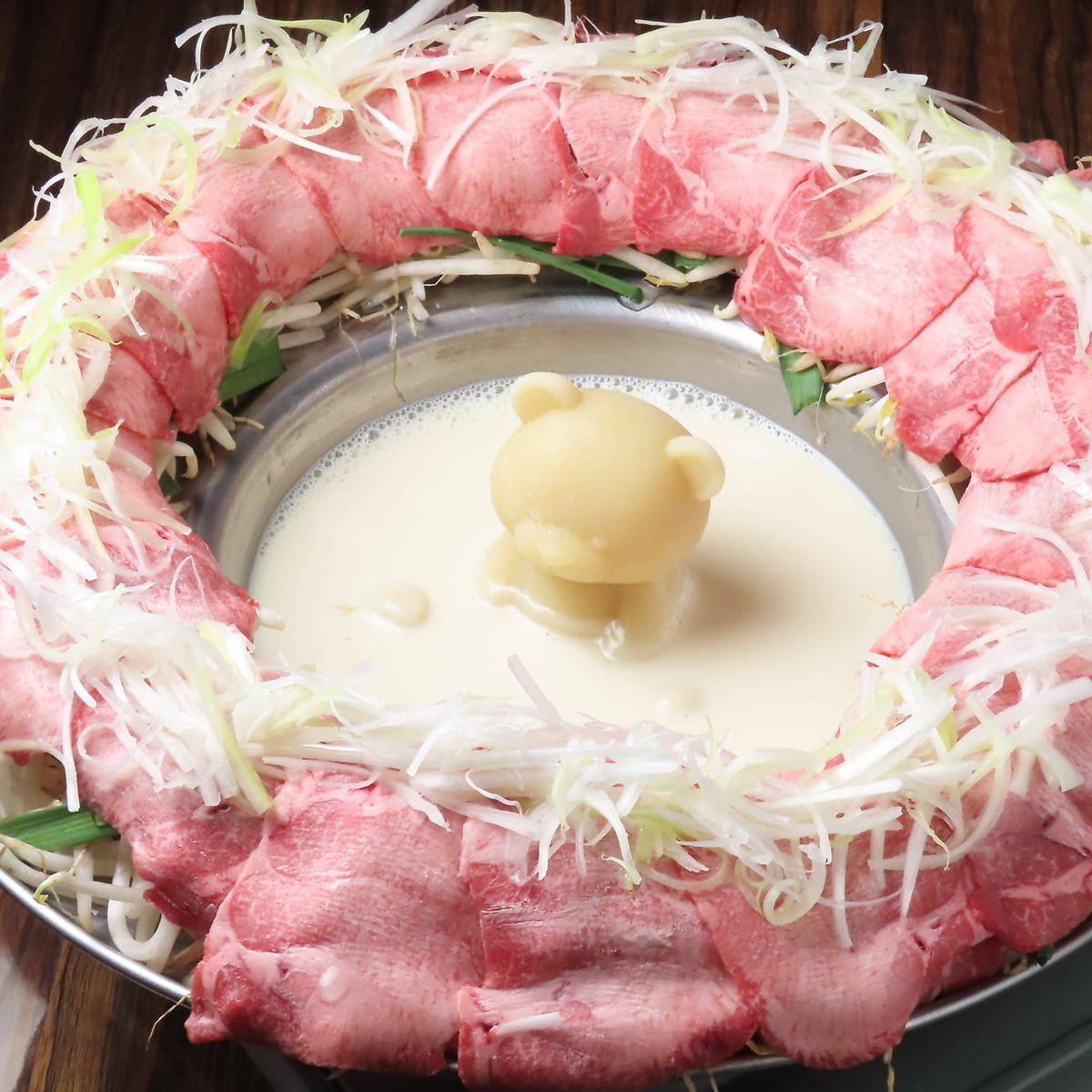 Great for social media◎Tan shabu made with plenty of beef tongue is exquisite!