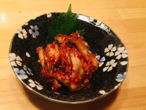 Chinese cabbage kimchi / long potato kimchi / squid kimchi / horse spicy kimchi