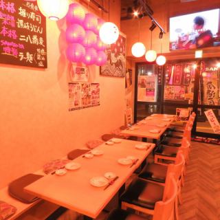 16名様OKの個室もございますが、店内貸切も可能です♪店内貸切時最大48名様までOKです!