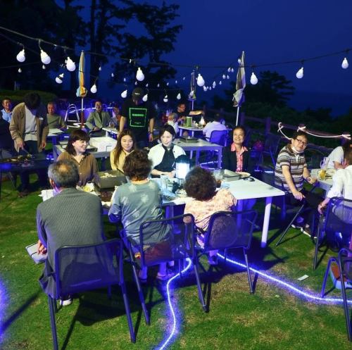 夜もお洒落BBQ♪
