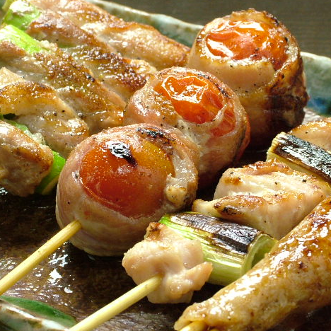 焼き鳥の名店★備長炭火焼き鳥を生ビールでグイッと！飲み放題◎