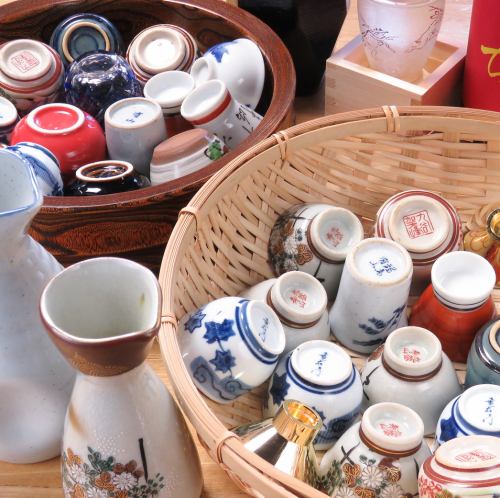 A wide selection of Shinshu local sake