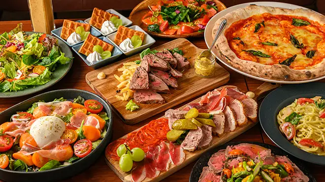 【☆忘年会プレミアムコース】乾杯スパークリングワイン＋飲み放題付！贅沢に全10品7500円(税込)